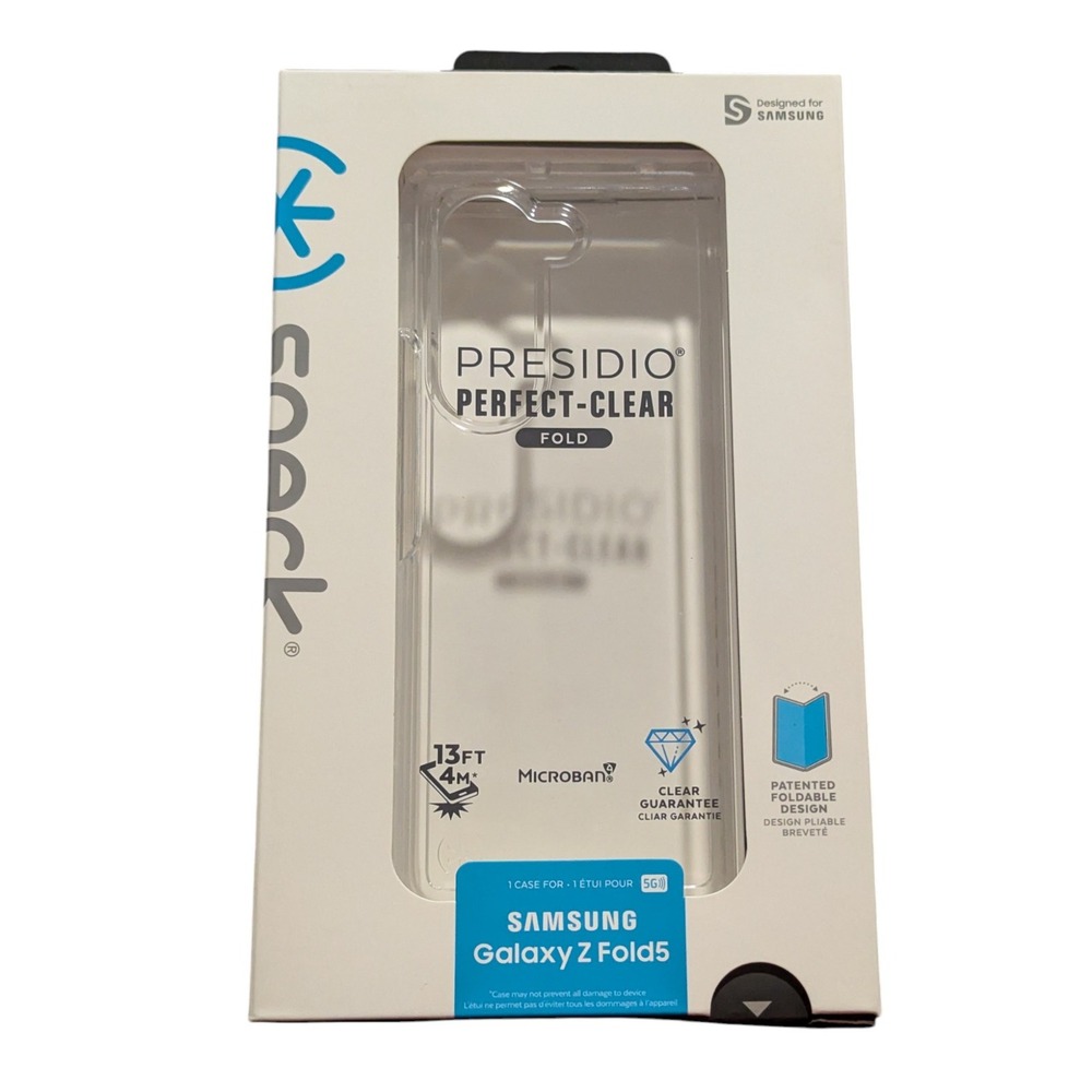 J4. Speck Presidio Perfect-Clear Fold Case For Samsung Galaxy Z‎ Fold5 -  Clear